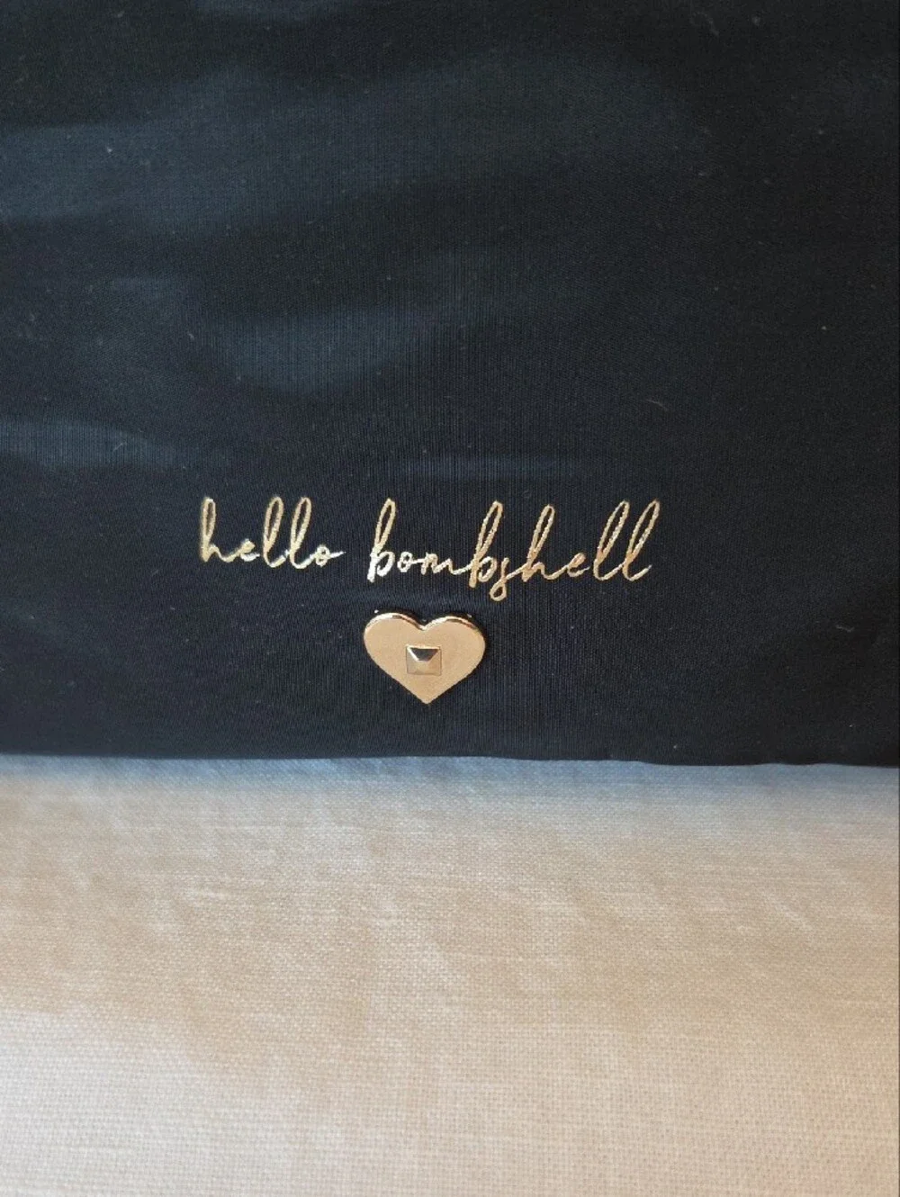 Victoria's Secret Hello Bombshell Black Travel Makeup Case and Pouch
